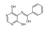 Benzamide, N-(1,4-dihydro-6-mercapto-4-oxo-5-pyrimidinyl)- (9CI) structure