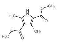 3,5-Dimethyl-1H-pyrrole-2,4-dicarboxylic acid dimethyl ester Structure