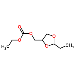 Carbonic acid, ethyl (2-ethyl-1,3-dioxolan-4-yl)methyl ester (9CI)结构式