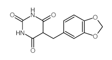 5-(benzo[1,3]dioxol-5-ylmethyl)-1,3-diazinane-2,4,6-trione Structure