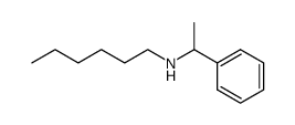N-(1-phenylethyl)hexan-1-amine结构式