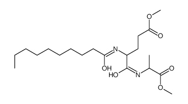 methyl 4-(decanoylamino)-5-[(1-methoxy-1-oxopropan-2-yl)amino]-5-oxopentanoate Structure