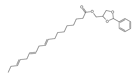 9,12,15-Octadecatrienoic acid (2-phenyl-1,3-dioxolan-4-yl)methyl ester结构式