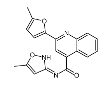 2-(5-methylfuran-2-yl)-N-(5-methyl-1,2-oxazol-3-yl)quinoline-4-carboxamide Structure