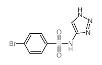 Benzenesulfonamide,4-bromo-N-1H-1,2,3-triazol-5-yl-结构式