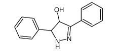 3,5-diphenyl-4,5-dihydro-1H-pyrazol-4-ol Structure