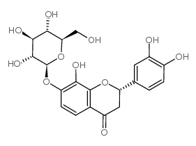 (S)-2-(3,4-dihydroxyphenyl)-7-(beta-D-glucopyranosyloxy)-2,3-dihydro-8-hydroxy-4H-1-benzopyran-4-one picture