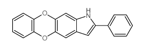 2-phenyl-1H-[1,4]benzodioxino[3,2-f]indole结构式