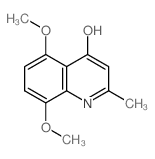 4-Quinolinol,5,8-dimethoxy-2-methyl-结构式