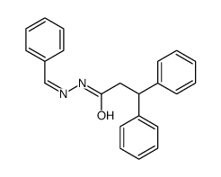 N-[(E)-benzylideneamino]-3,3-diphenylpropanamide结构式