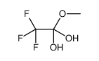 2,2,2-trifluoro-1-methoxyethane-1,1-diol Structure