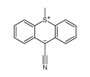 9-Cyano-10-methyl-10-thiaanthracene结构式