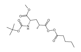 (2R,4S)-4-((tert-butoxycarbonyl)amino)-5-methoxy-2-methyl-5-oxopentanoic pentanoic peroxyanhydride Structure