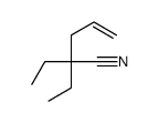 2,2-diethylpent-4-enenitrile Structure