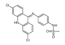 N-[4-[(3,6-dichloroacridin-9-yl)amino]phenyl]methanesulfonamide结构式