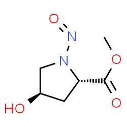 L-Proline, 4-hydroxy-1-nitroso-, methyl ester, trans- (9CI)结构式