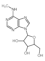 9H-Purin-6-amine, 9-b-D-arabinofuranosyl-N-methyl- Structure