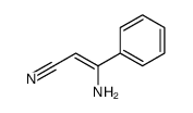 3-amino-3-phenylprop-2-enenitrile Structure