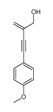 4-(4-methoxyphenyl)-2-methylidenebut-3-yn-1-ol结构式