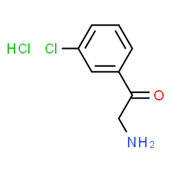 3-CHLOROPHENACYLAMINE HYDROCHLORIDE结构式