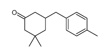 3,3-dimethyl-5-[(4-methylphenyl)methyl]cyclohexan-1-one结构式