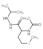 DL-Methionine, N-acetyl-, 2- (1-methylethyl)hydrazide structure