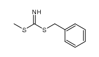 dithiocarbimidoic acid benzyl ester-methyl ester Structure