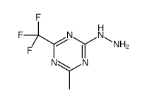 [4-methyl-6-(trifluoromethyl)-1,3,5-triazin-2-yl]hydrazine Structure