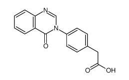 2-(4-(4-oxoquinazolin-3(4H)-yl)phenyl)acetic acid Structure