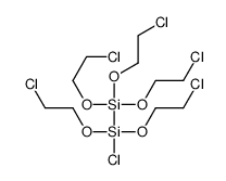 chloro-bis(2-chloroethoxy)-[tris(2-chloroethoxy)silyl]silane Structure