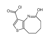 5-oxo-6,7,8,9-tetrahydro-4H-thieno[3,2-b]azocine-3-carbonyl chloride结构式