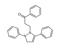 3-(2,5-diphenyl-3H-pyrazol-1-yl)-1-phenylpropan-1-one Structure