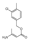 (3-chloro-4-methylphenyl)methyl 3-aminobut-2-enoate结构式