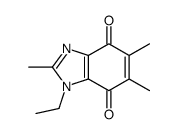 1-ethyl-2,5,6-trimethylbenzimidazole-4,7-dione Structure