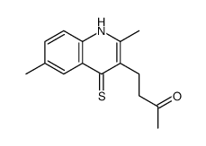4-(2,6-dimethyl-4-sulfanylidene-1H-quinolin-3-yl)butan-2-one结构式