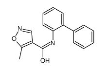 5-methyl-N-(2-phenylphenyl)-1,2-oxazole-4-carboxamide Structure