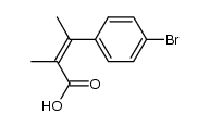 (Z)-4-Brom-α,β-dimethylzimtsaeure Structure