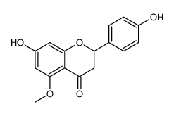 7-hydroxy-2-(4-hydroxyphenyl)-5-methoxy-2,3-dihydrochromen-4-one结构式