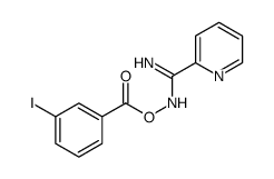 [(Z)-[amino(pyridin-2-yl)methylidene]amino] 3-iodobenzoate Structure