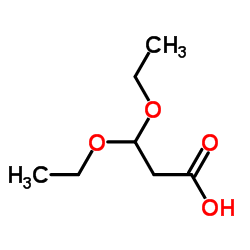 3,3-二乙氧基丙酸结构式