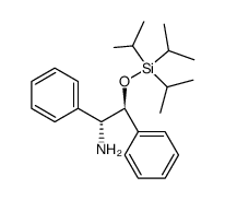 (1R,2S)-1,2-diphenyl-2-triisopropylsilanyloxyethylamine结构式
