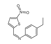 N-(4-ethylphenyl)-1-(5-nitrothiophen-2-yl)methanimine结构式