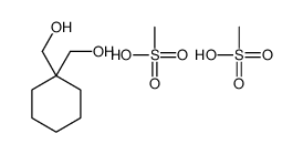 [1-(hydroxymethyl)cyclohexyl]methanol,methanesulfonic acid结构式