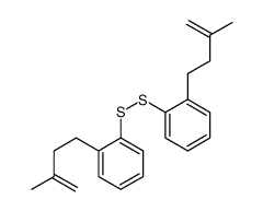 1-(3-methylbut-3-enyl)-2-[[2-(3-methylbut-3-enyl)phenyl]disulfanyl]benzene Structure