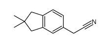 2-(2,2-dimethyl-1,3-dihydroinden-5-yl)acetonitrile结构式