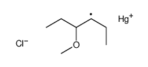 chloro(4-methoxyhexan-3-yl)mercury Structure