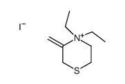 4,4-diethyl-3-methylidenethiomorpholin-4-ium,iodide结构式