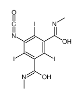 2,4,6-triiodo-5-isocyanato-1-N,3-N-dimethylbenzene-1,3-dicarboxamide Structure