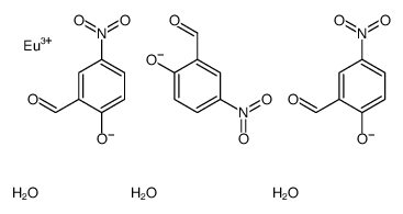 europium(3+),2-formyl-4-nitrophenolate,trihydrate结构式