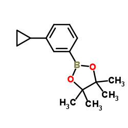 2-(3-CYCLOPROPYLPHENYL)-4,4,5,5-TETRAMETHYL-[1,3,2]DIOXABOROLANE picture